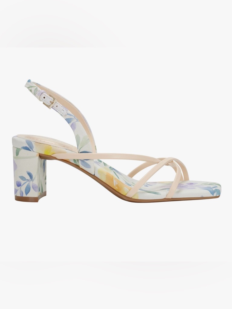 Nib Bandolino Women’s Keltie Slingback Floral Dress Sandal - Size 10